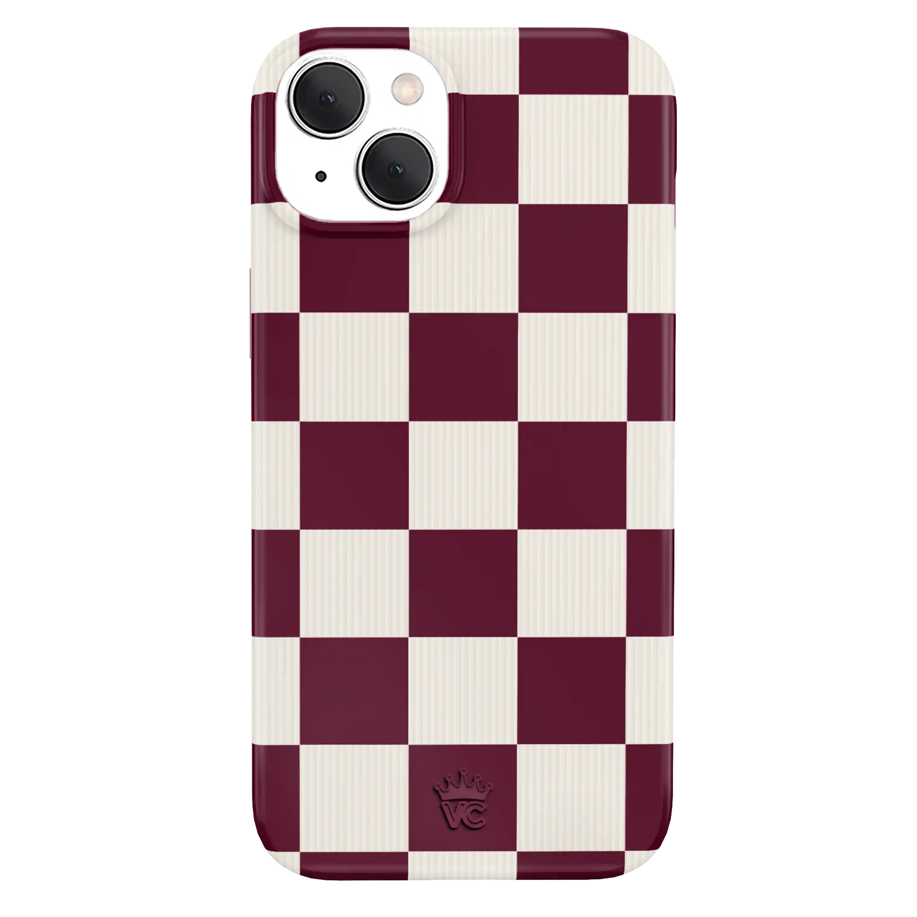 Burgundy Vibe Check iPhone Case