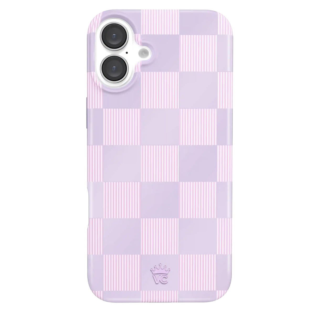 Lilac Vibe Checkered iPhone Case