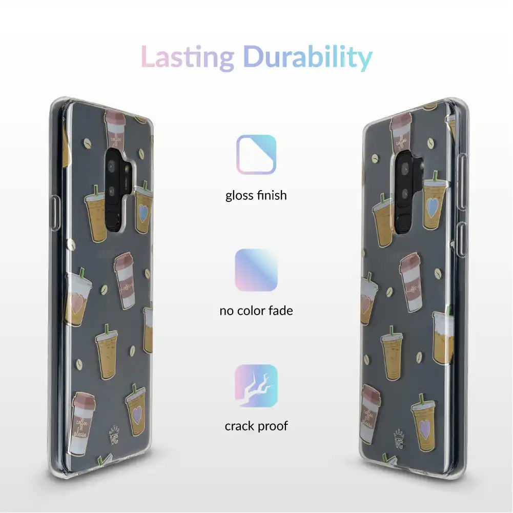 Coffee First Clear Samsung Galaxy Case