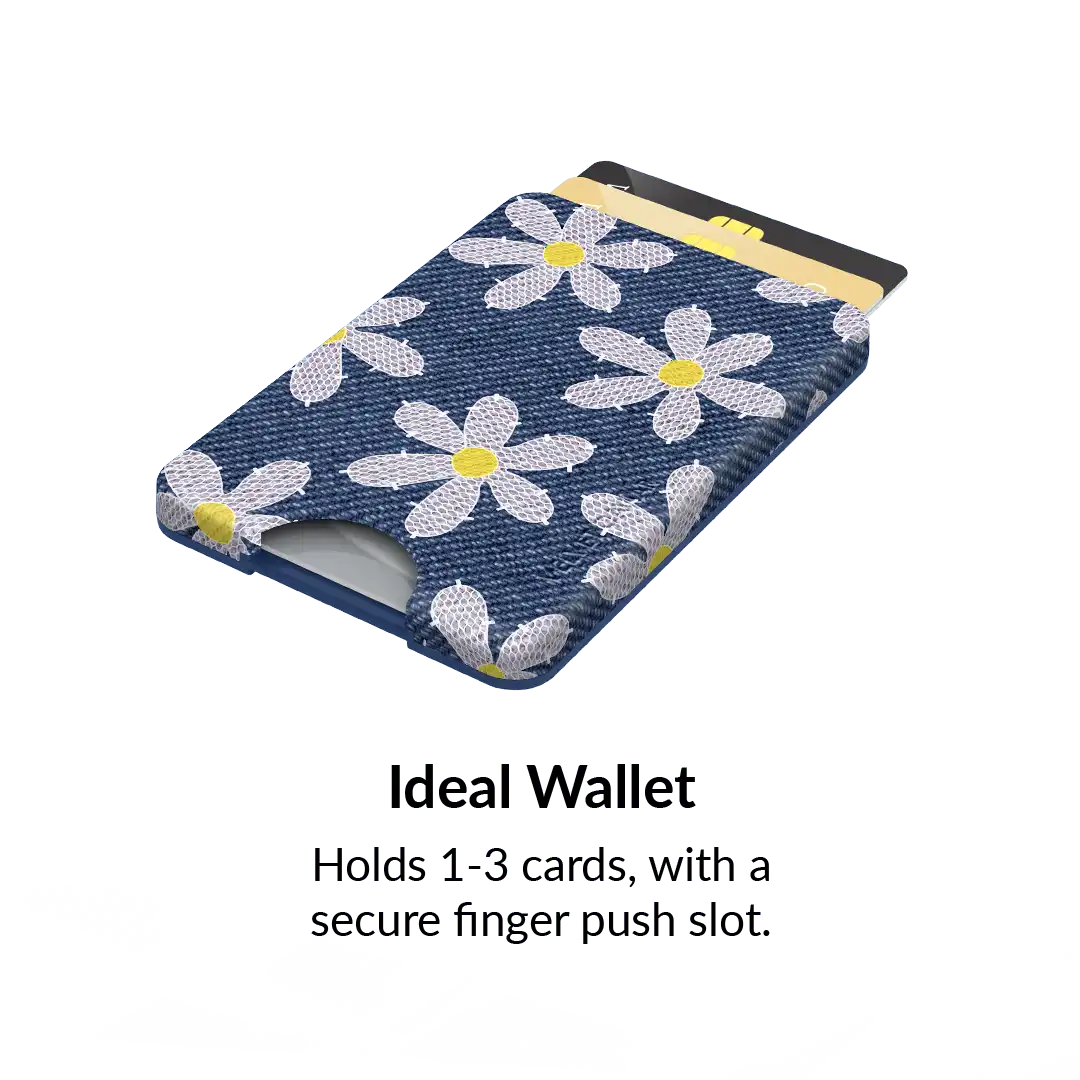 Denim Daisy MagSafe Wallet