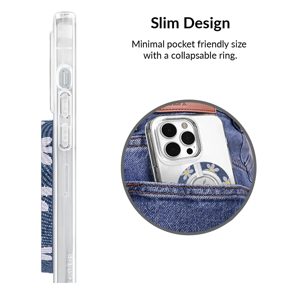 Denim Daisy MagSafe Grip Ring