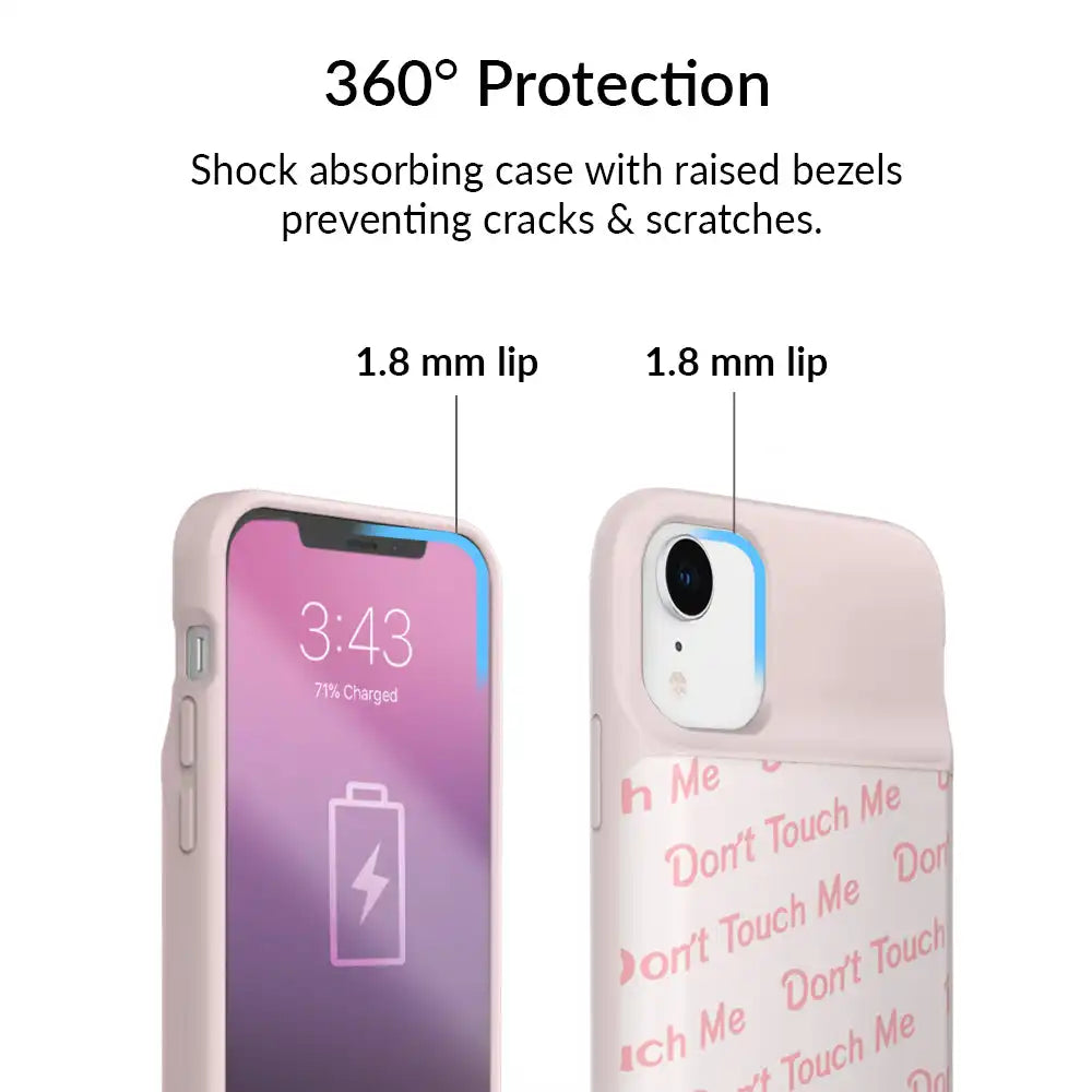 Don't Touch Me iPhone Charging Case