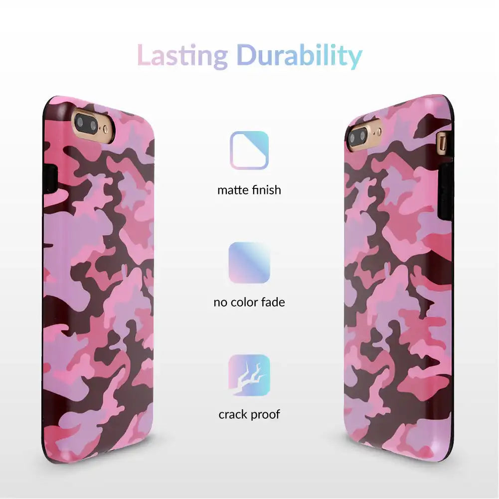 Dusty Rose Camo iPhone Case