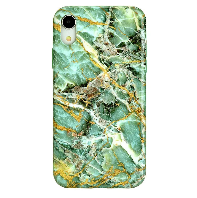 Green Emerald Marble iPhone Case