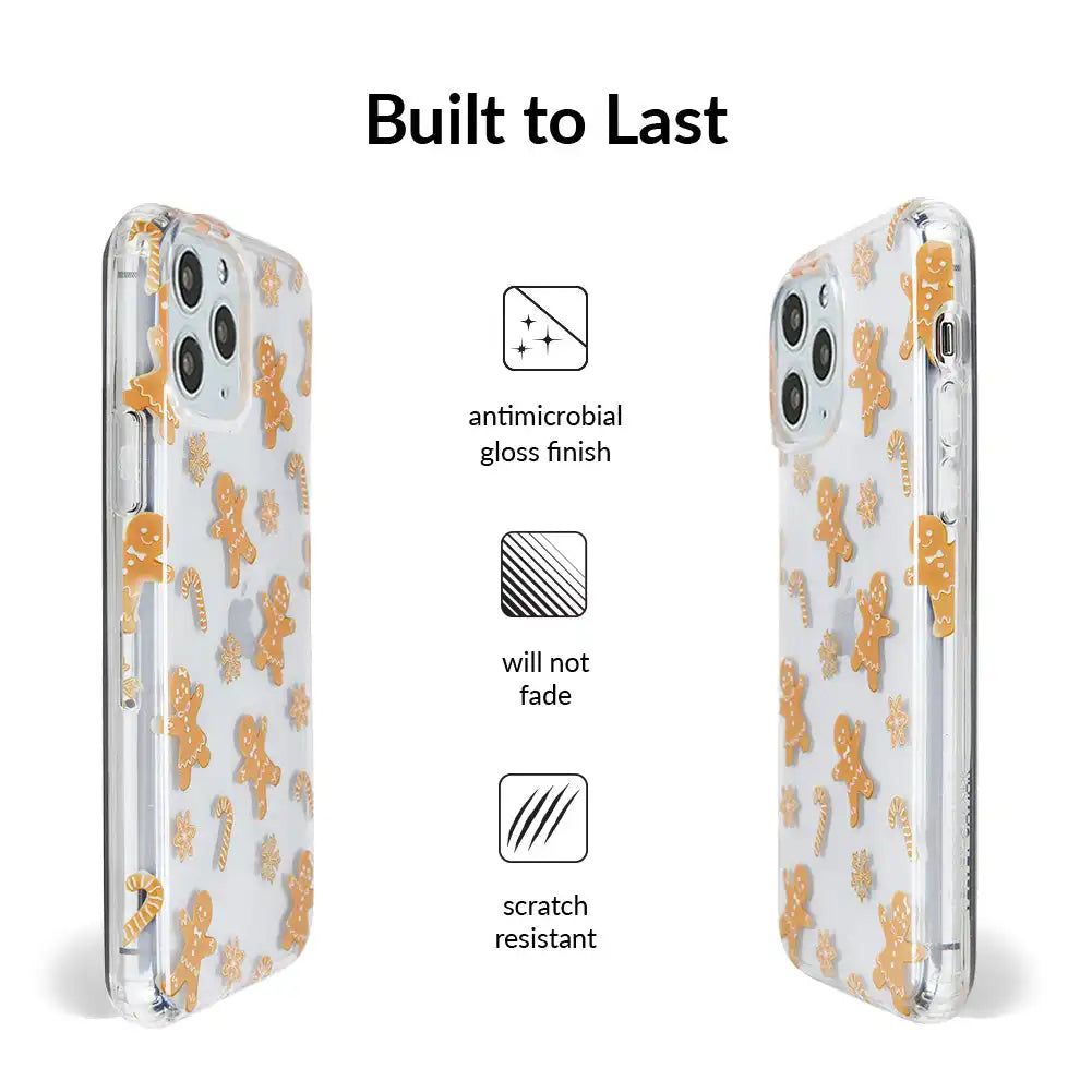 Holiday Gingerbread Clear iPhone Case