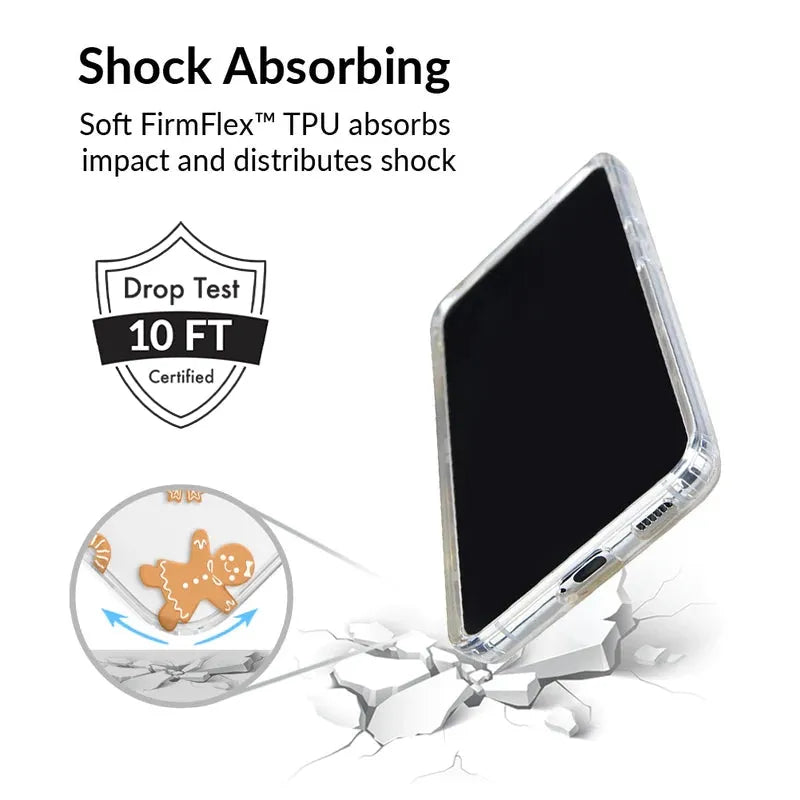 Holiday Gingerbread Clear Samsung Case