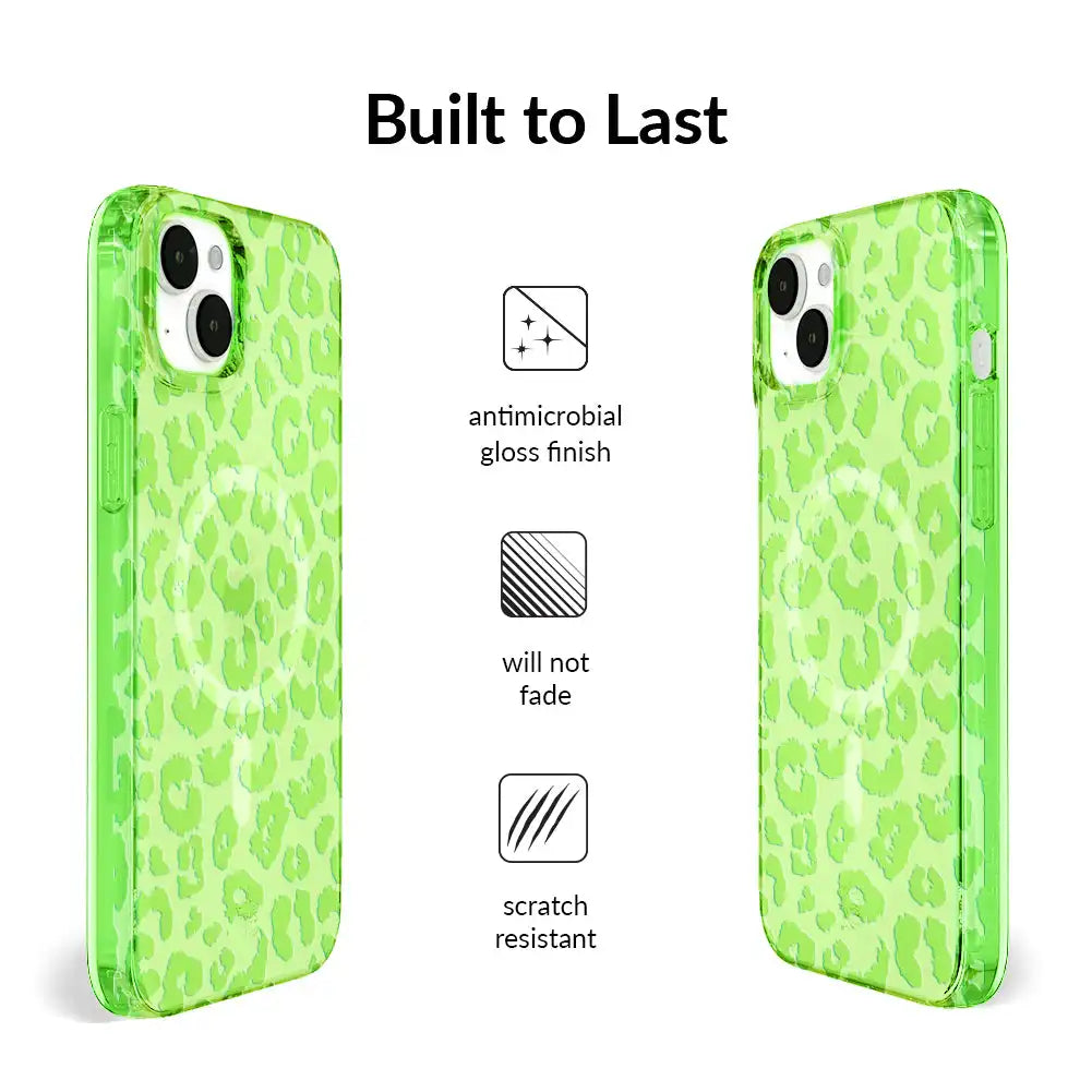 Key Lime Leopard iPhone Case