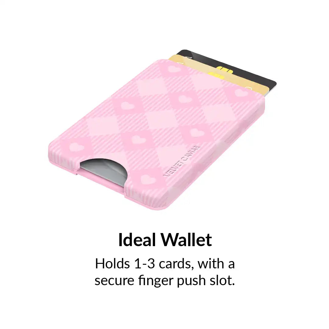 Dolly Pink Gingham MagSafe Wallet