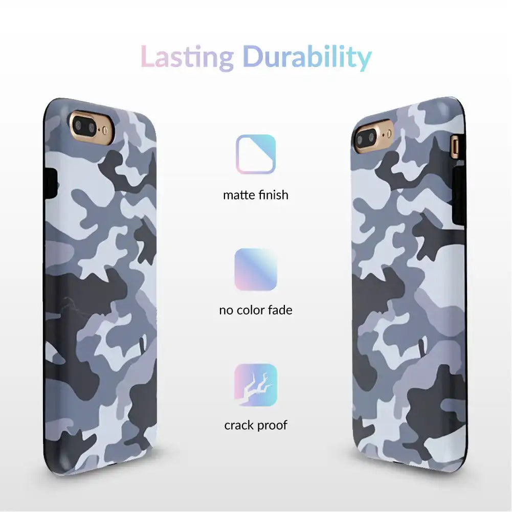 Gray Camo iPhone Case