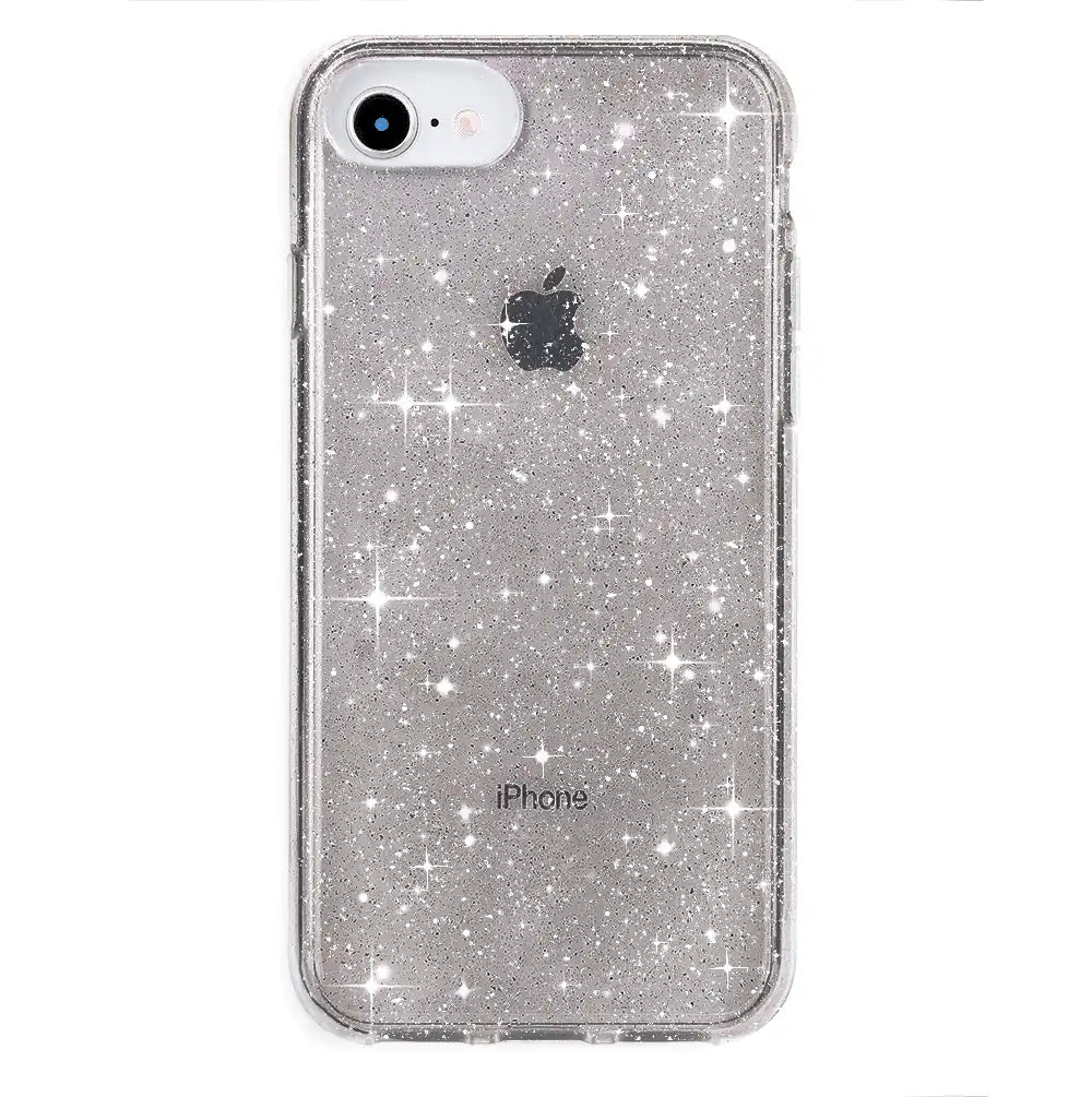 Grey Stardust Glitter iPhone Case