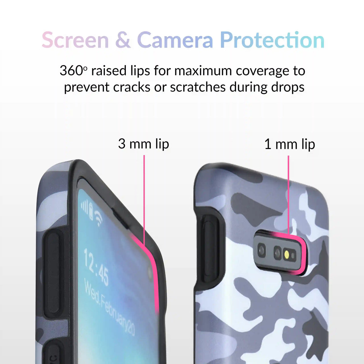 Gray Camo Samsung Galaxy Case