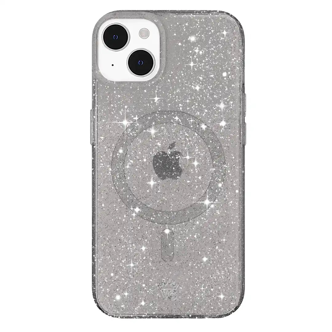 Grey Stardust Glitter iPhone Case