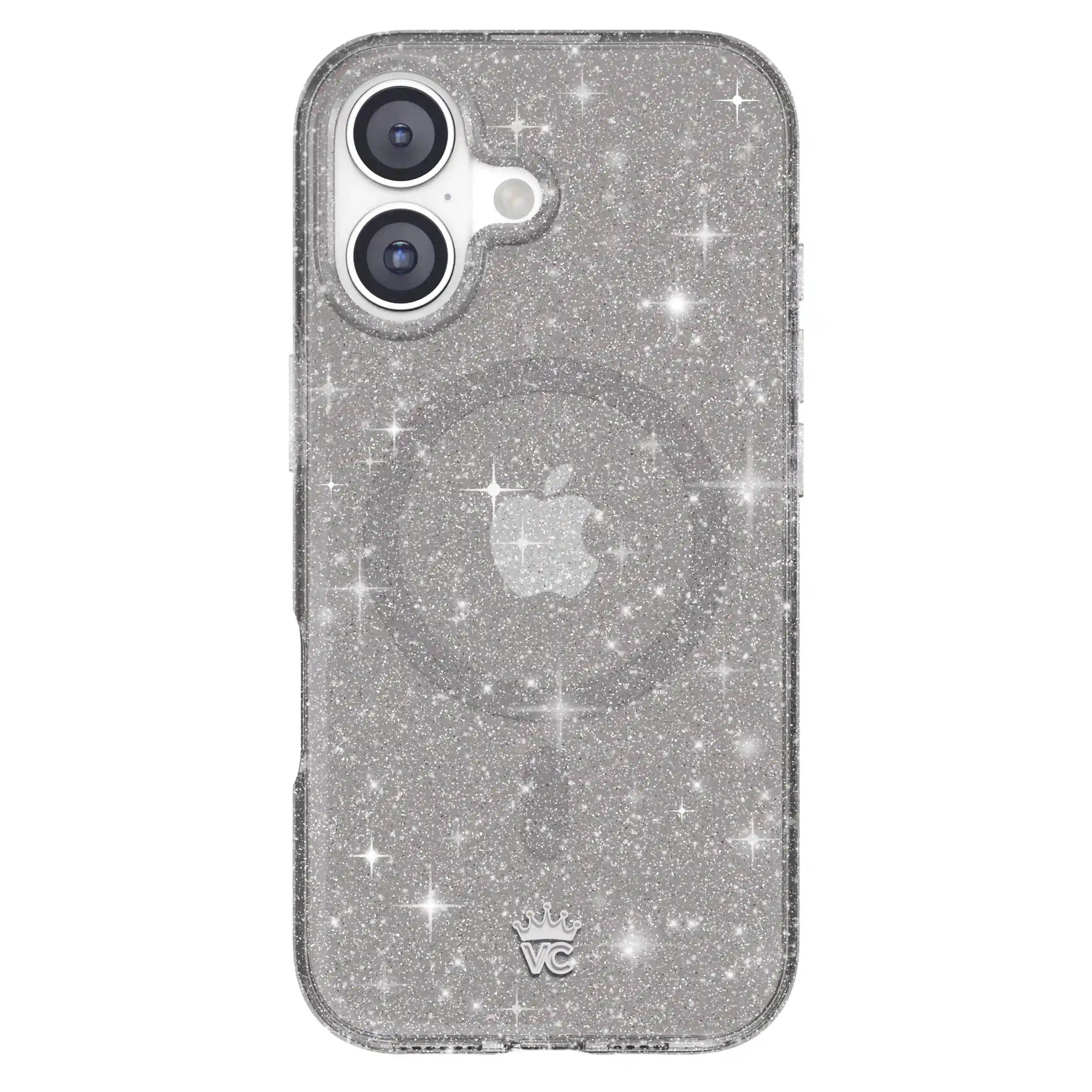 Grey Stardust Glitter iPhone Case