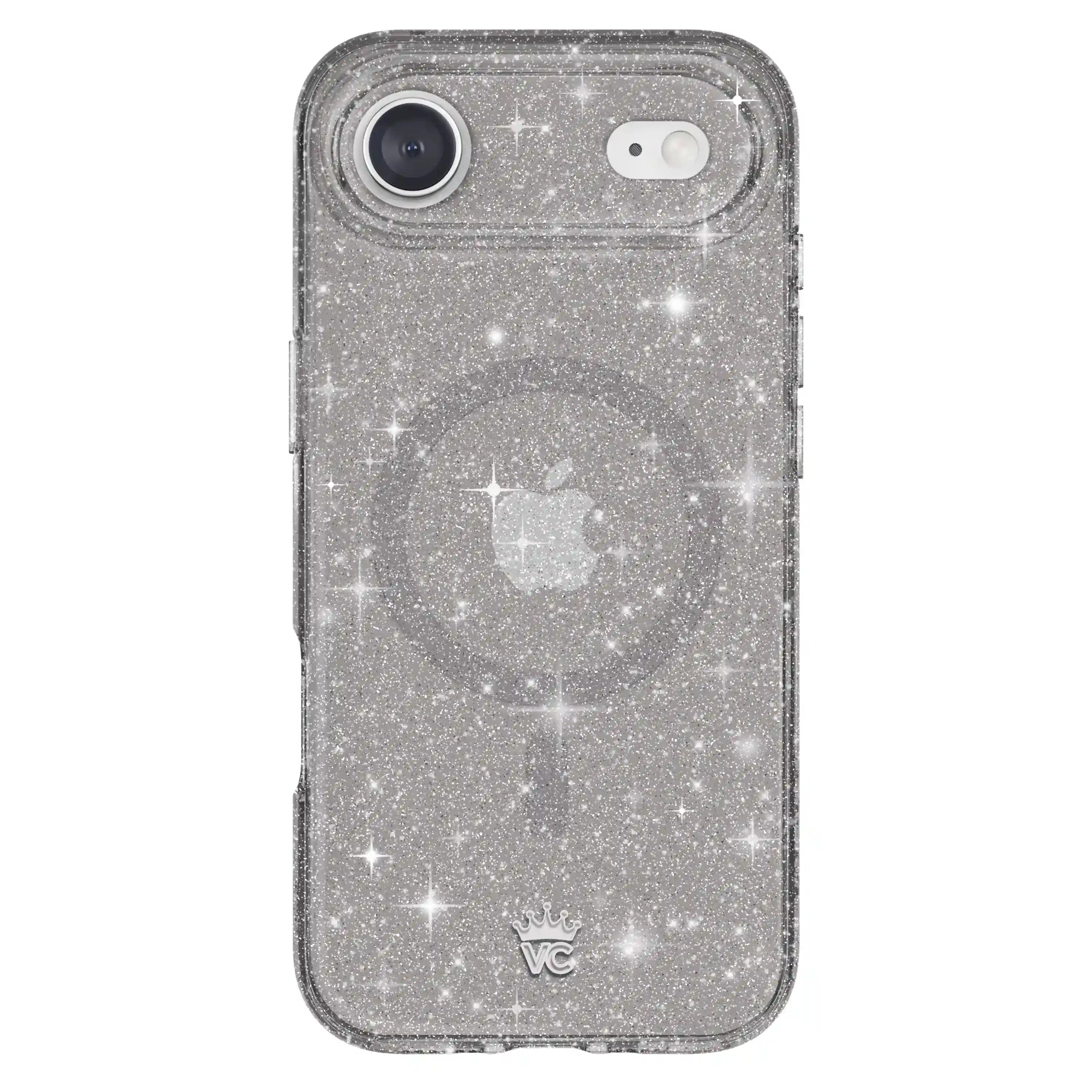 Grey Stardust Glitter iPhone Case