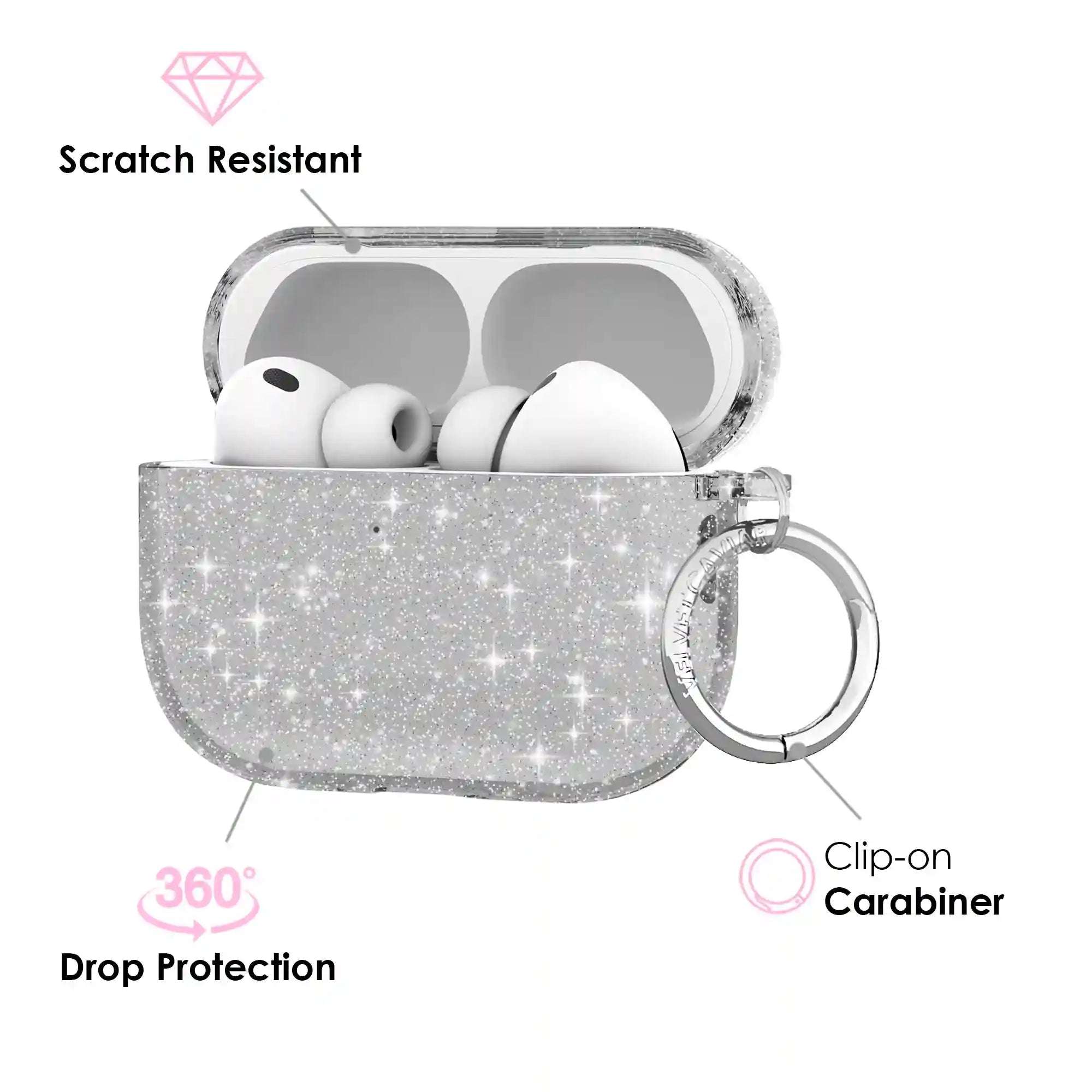 Grey Stardust AirPod Case