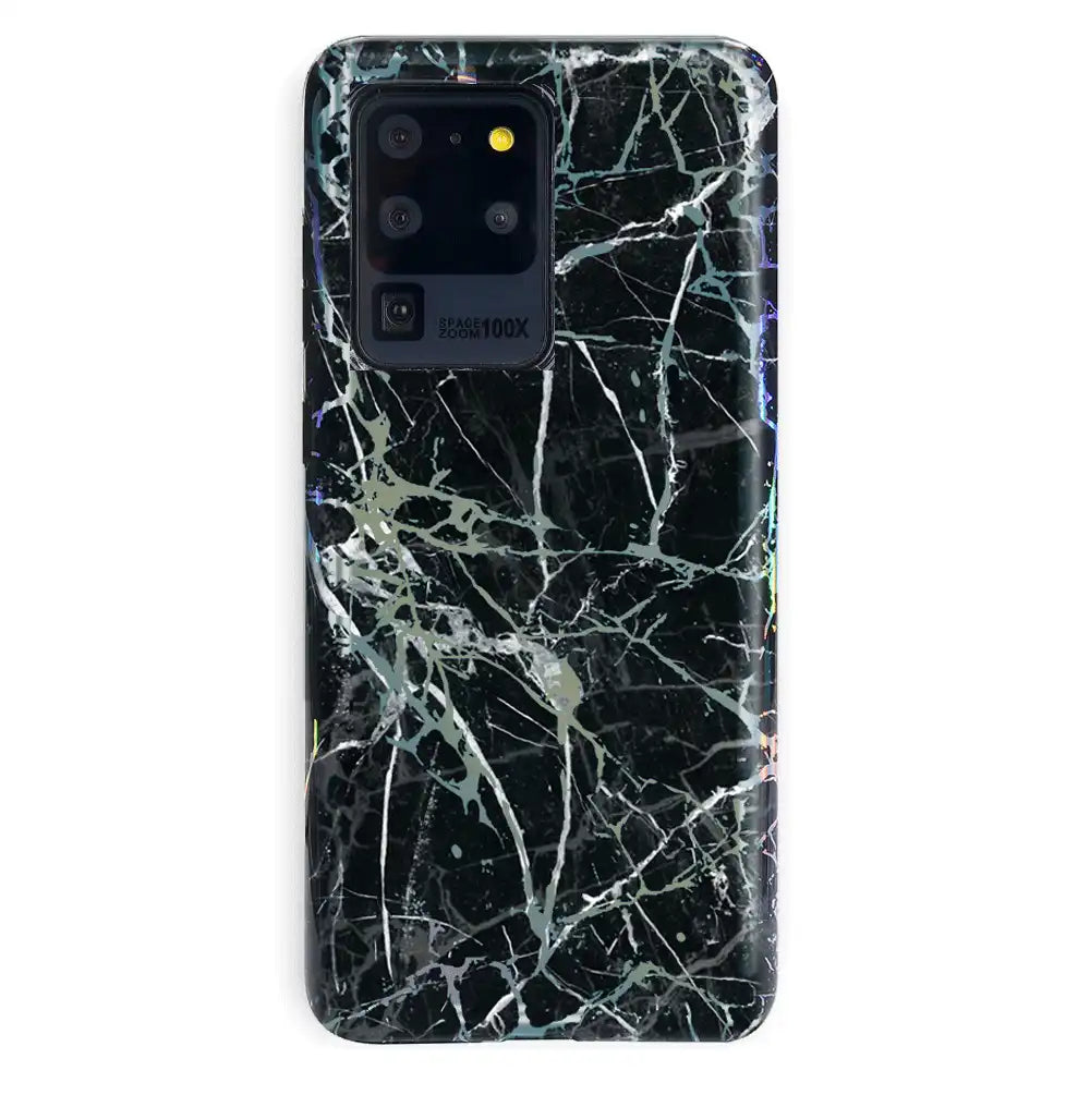 Holo Black Marble Samsung Galaxy Case