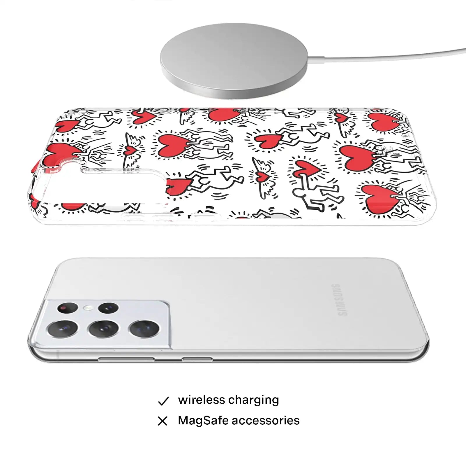 Keith Haring Heart-ist Samsung Case