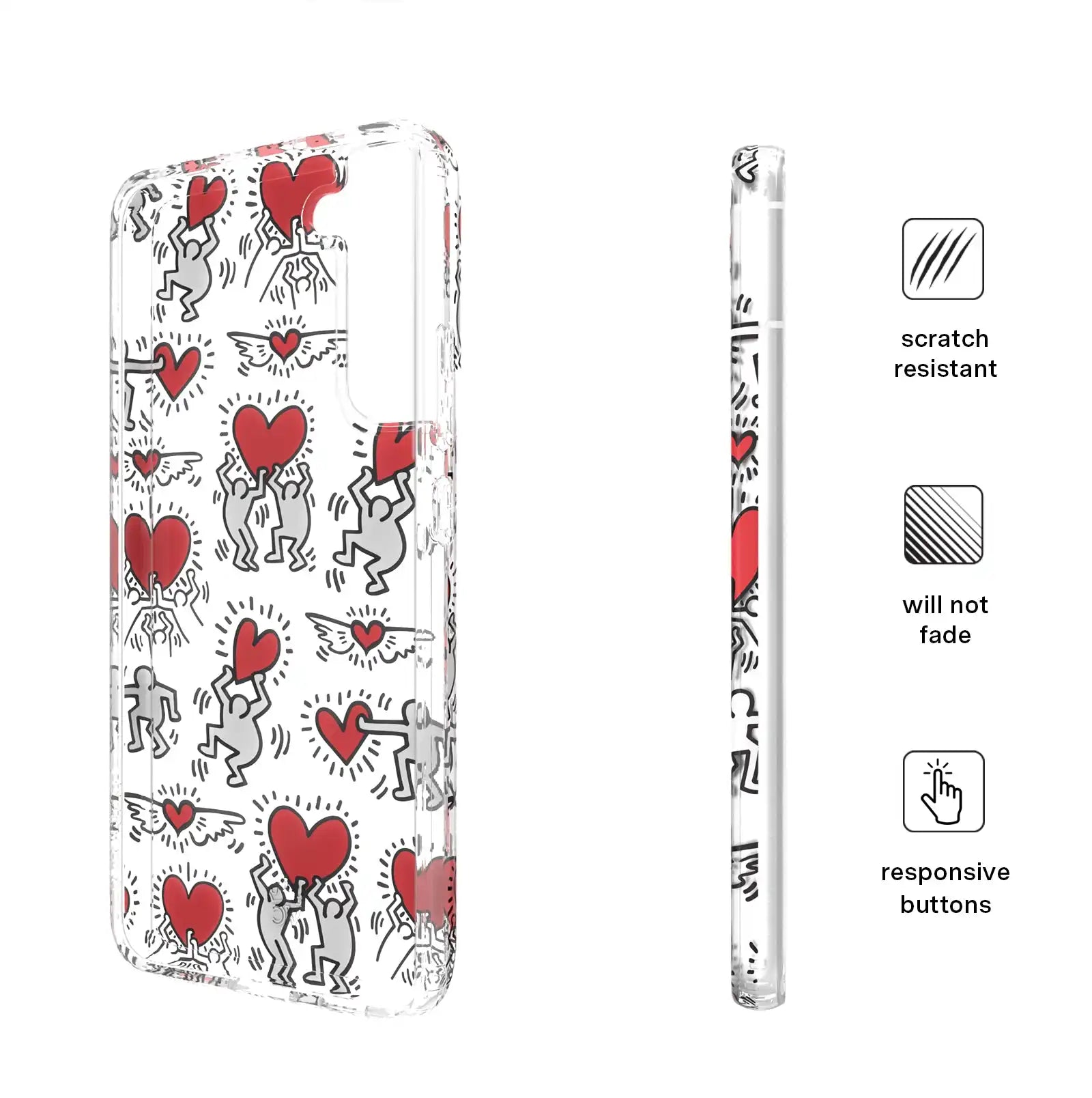 Keith Haring Heart-ist Samsung Case