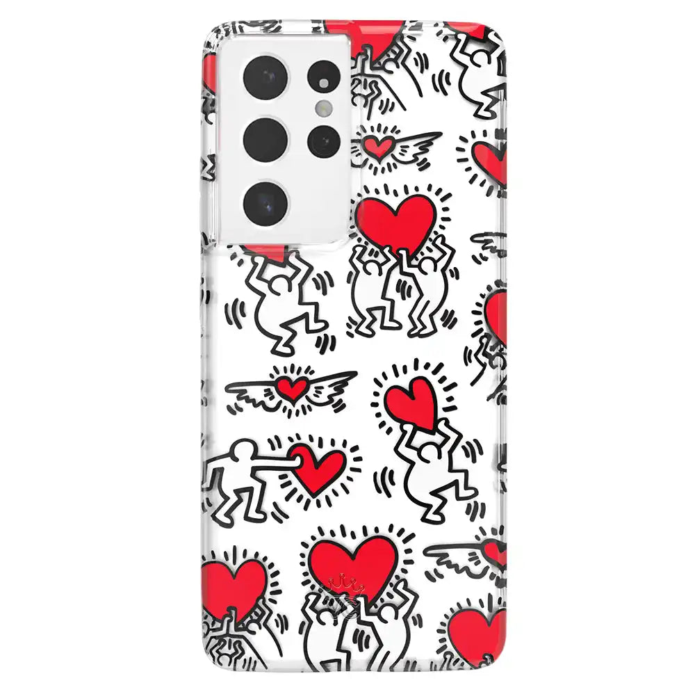 Keith Haring Heart-ist Samsung Case