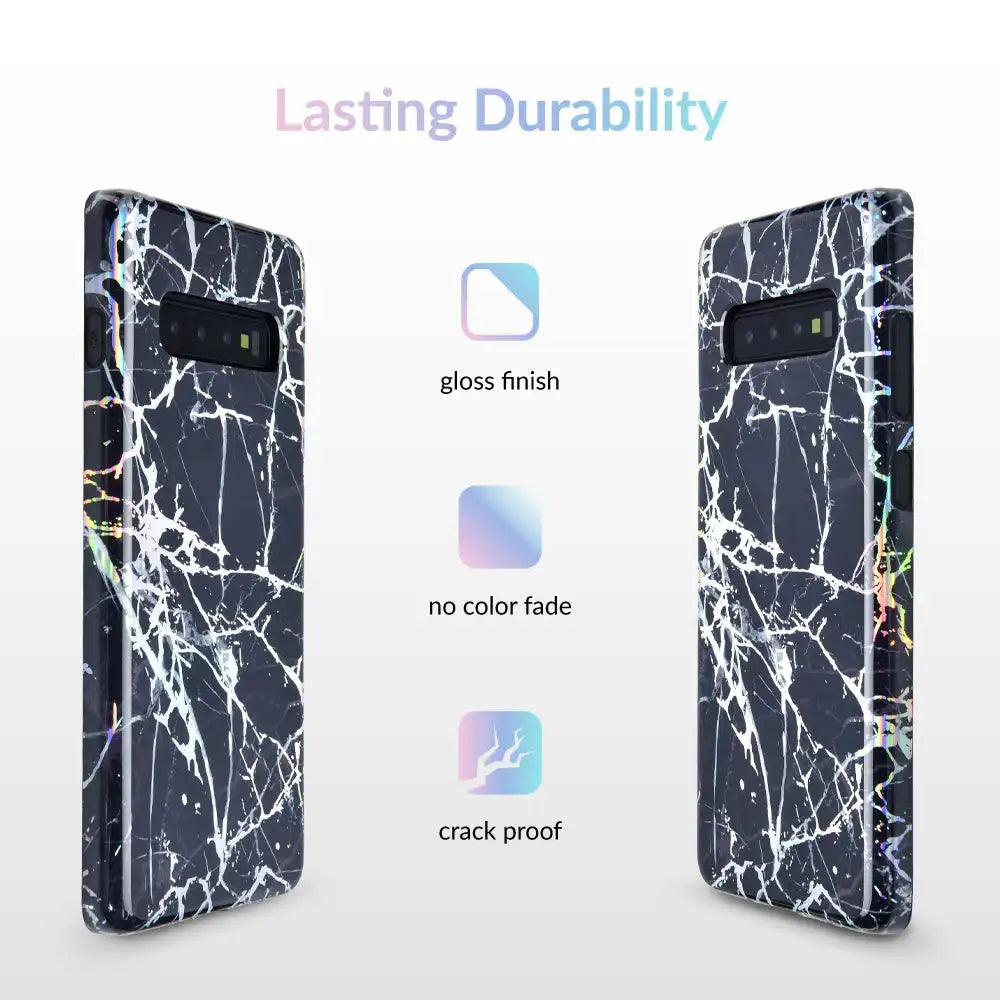 Holo Black Marble Samsung Galaxy Case