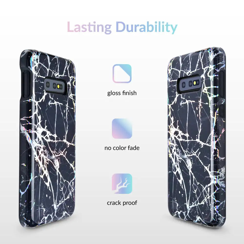 Holo Black Marble Samsung Galaxy Case