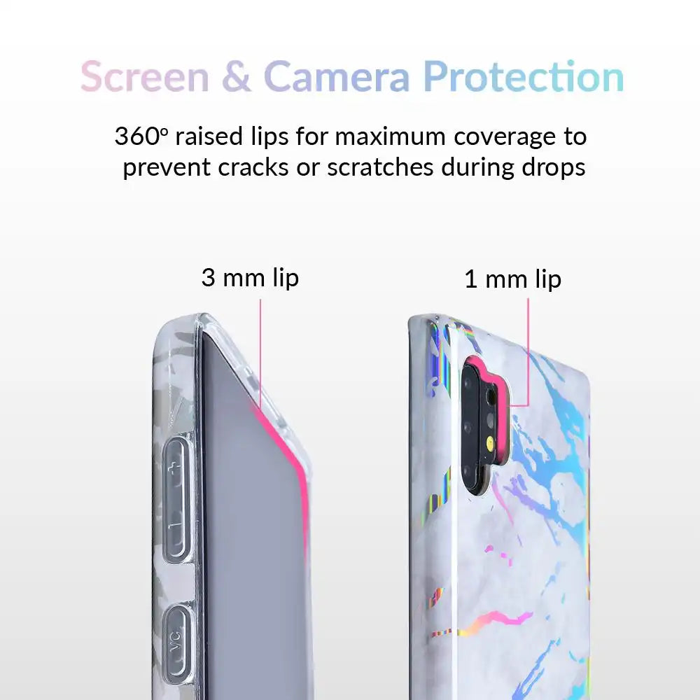 Holo White Marble Samsung Galaxy Case