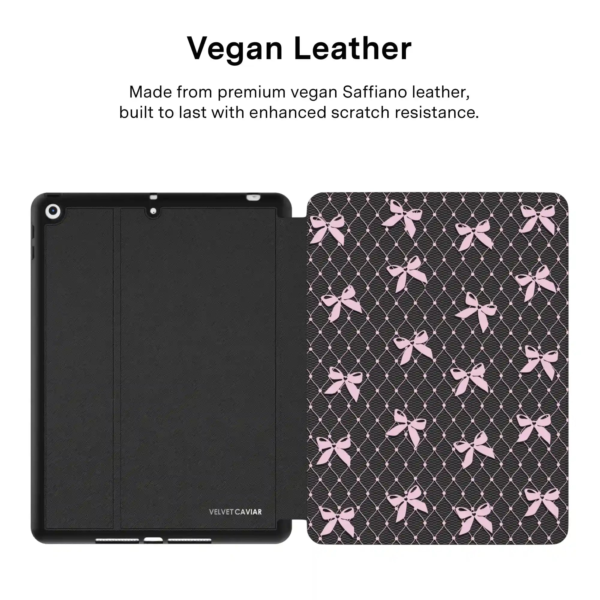Lacy Pink Bows iPad Case