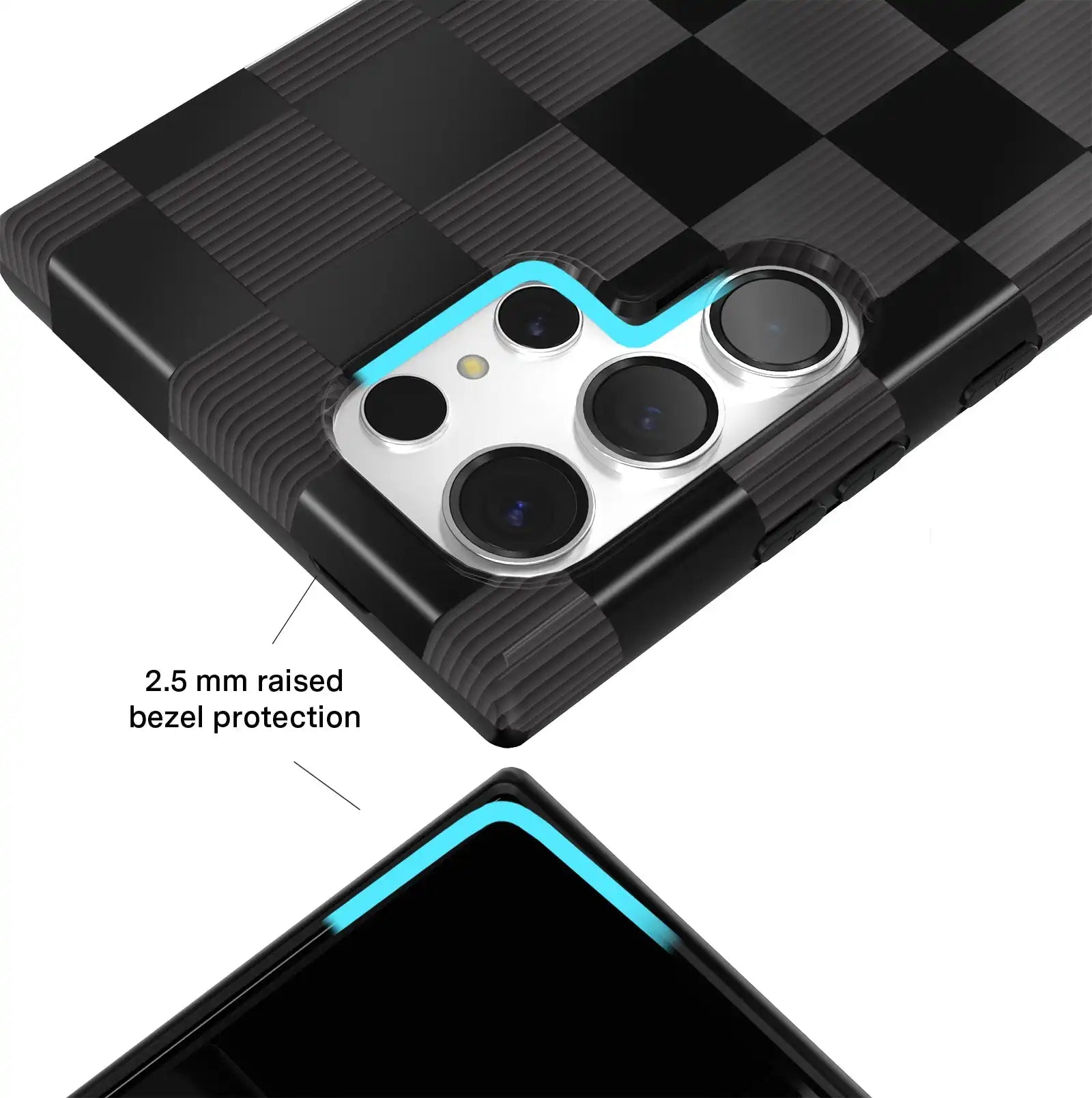 Noir Vibe Checkered Samsung Case