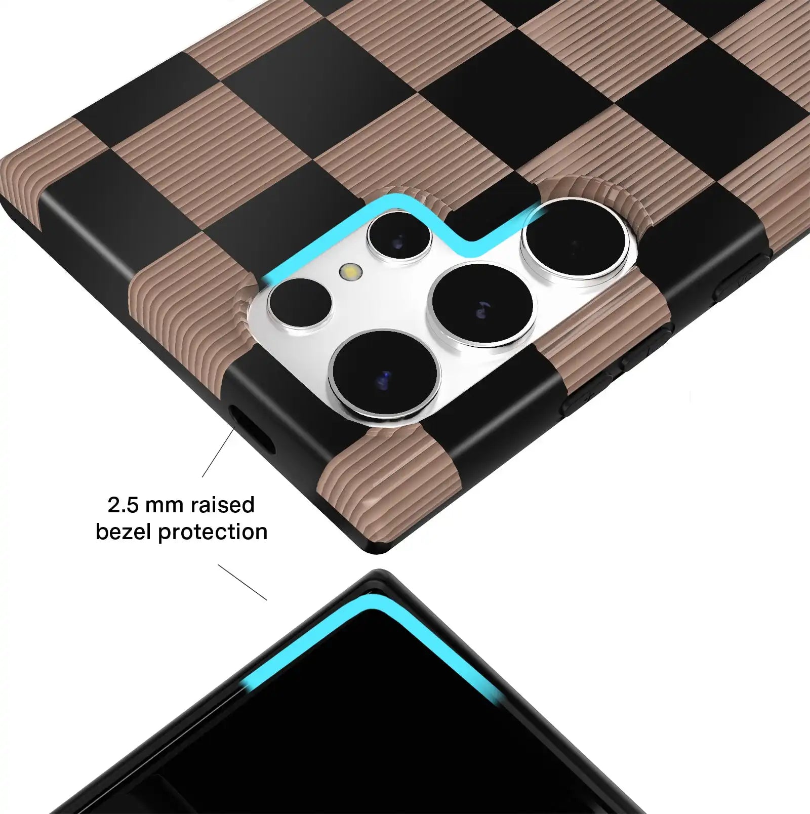 Mocha Vibe Checkered Samsung Case