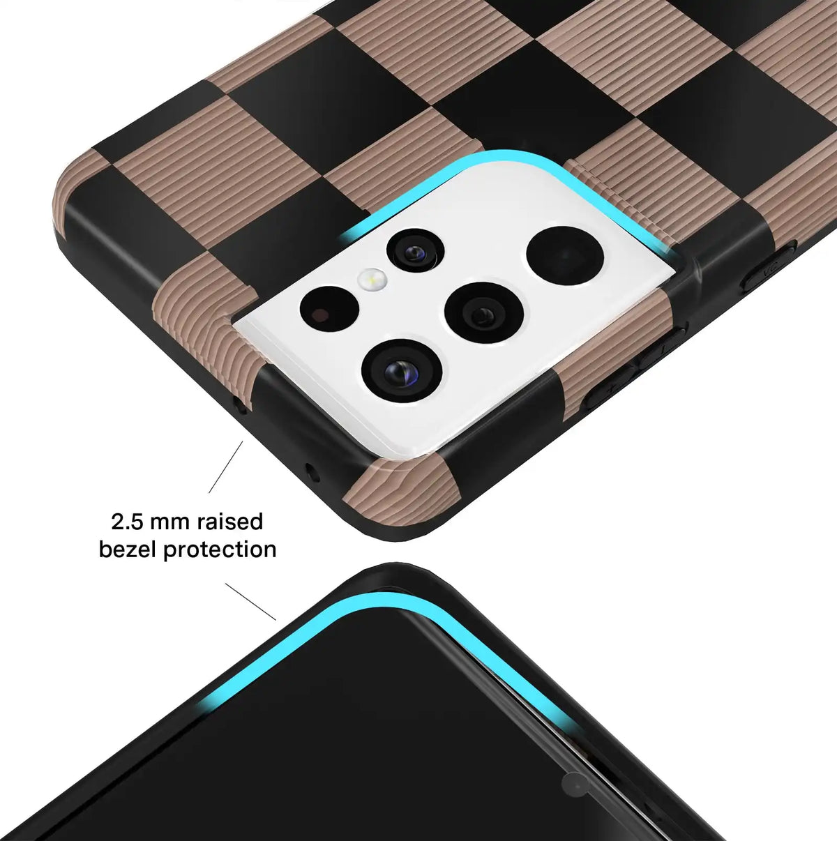 Mocha Vibe Checkered Samsung Case