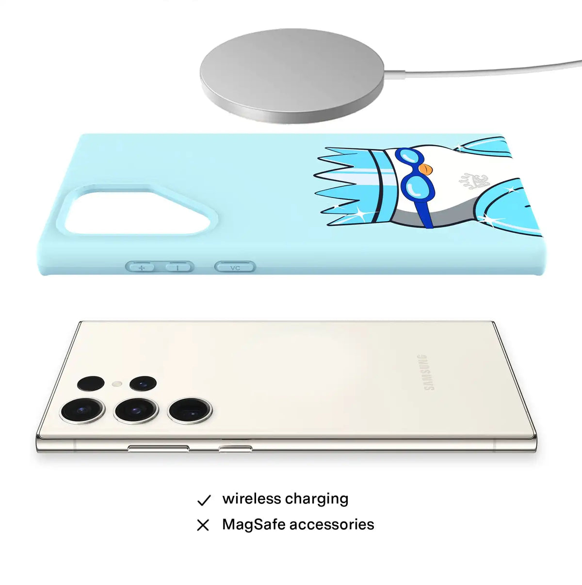 Pudgy Penguins Polar Blue Samsung Case
