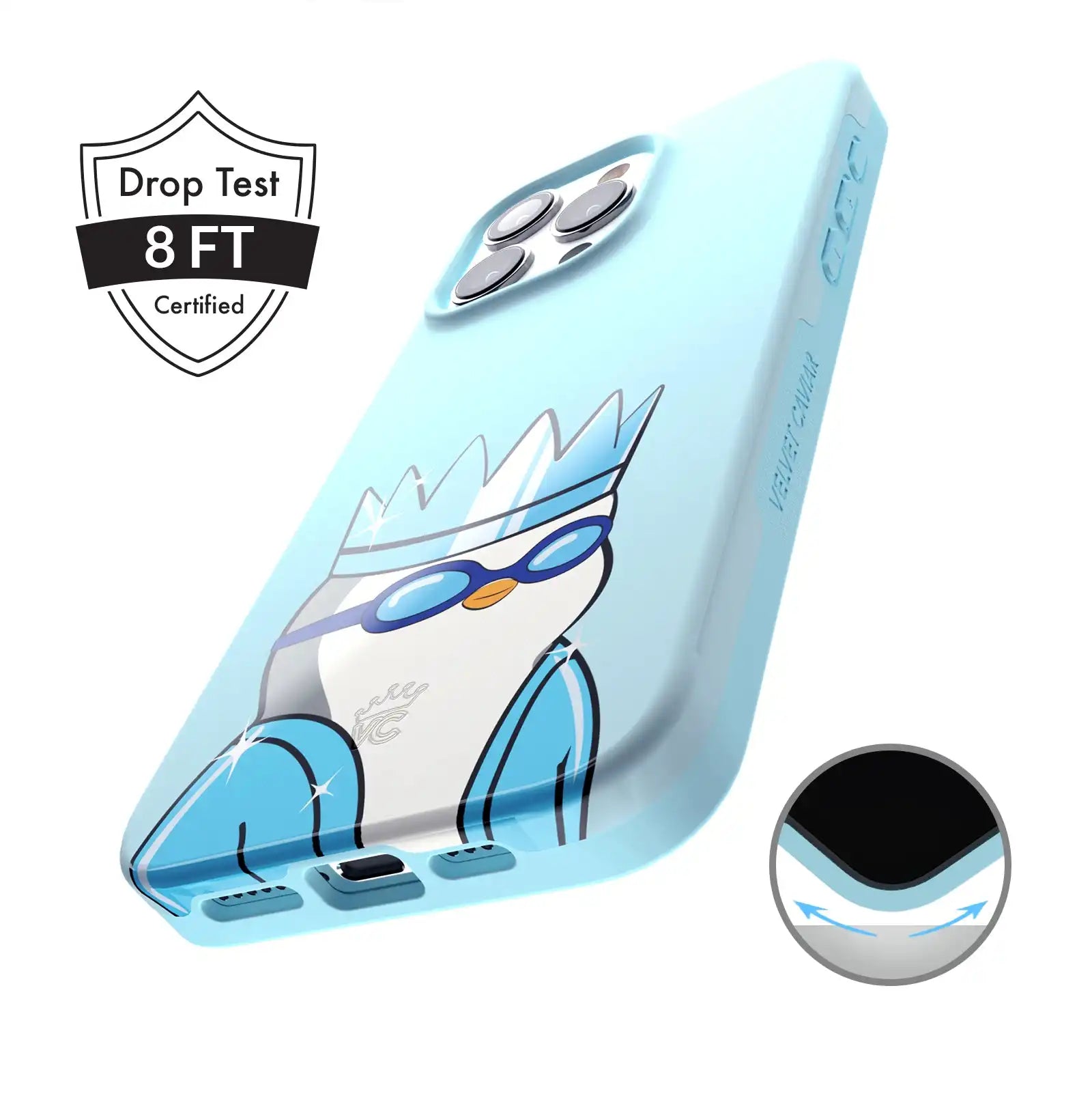 Pudgy Penguins Polar Blue iPhone Case