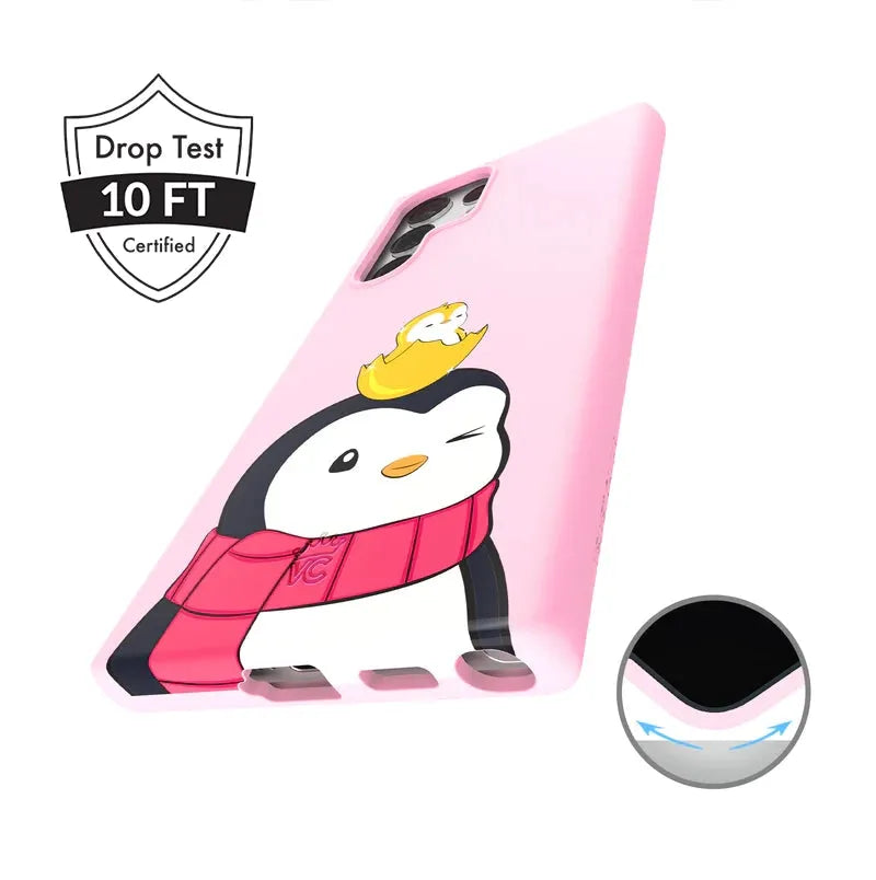 Pudgy Penguins Positive Pink Samsung Case