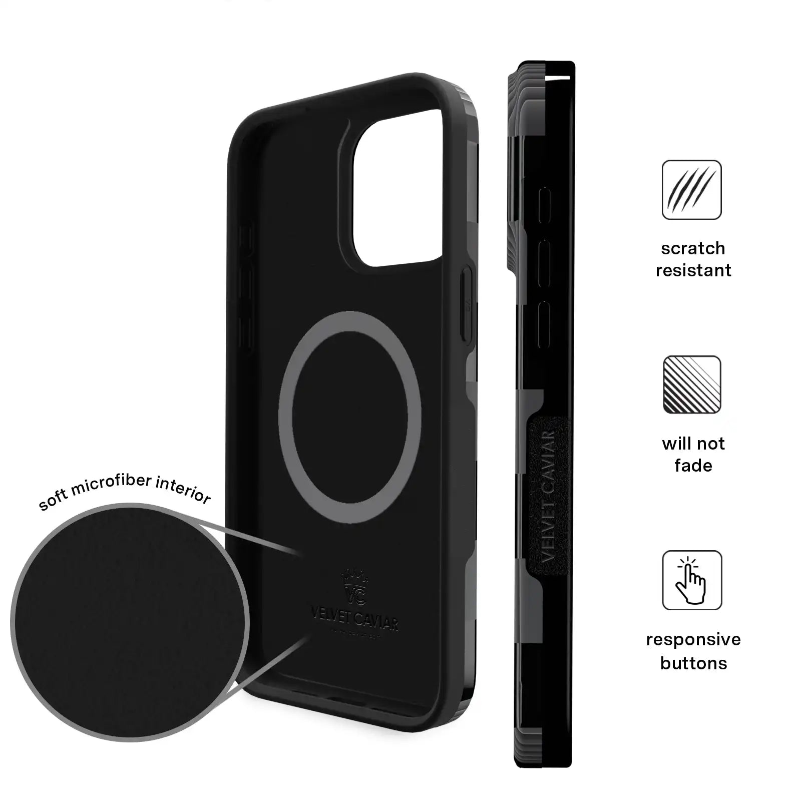 Noir Vibe Checkered iPhone Case