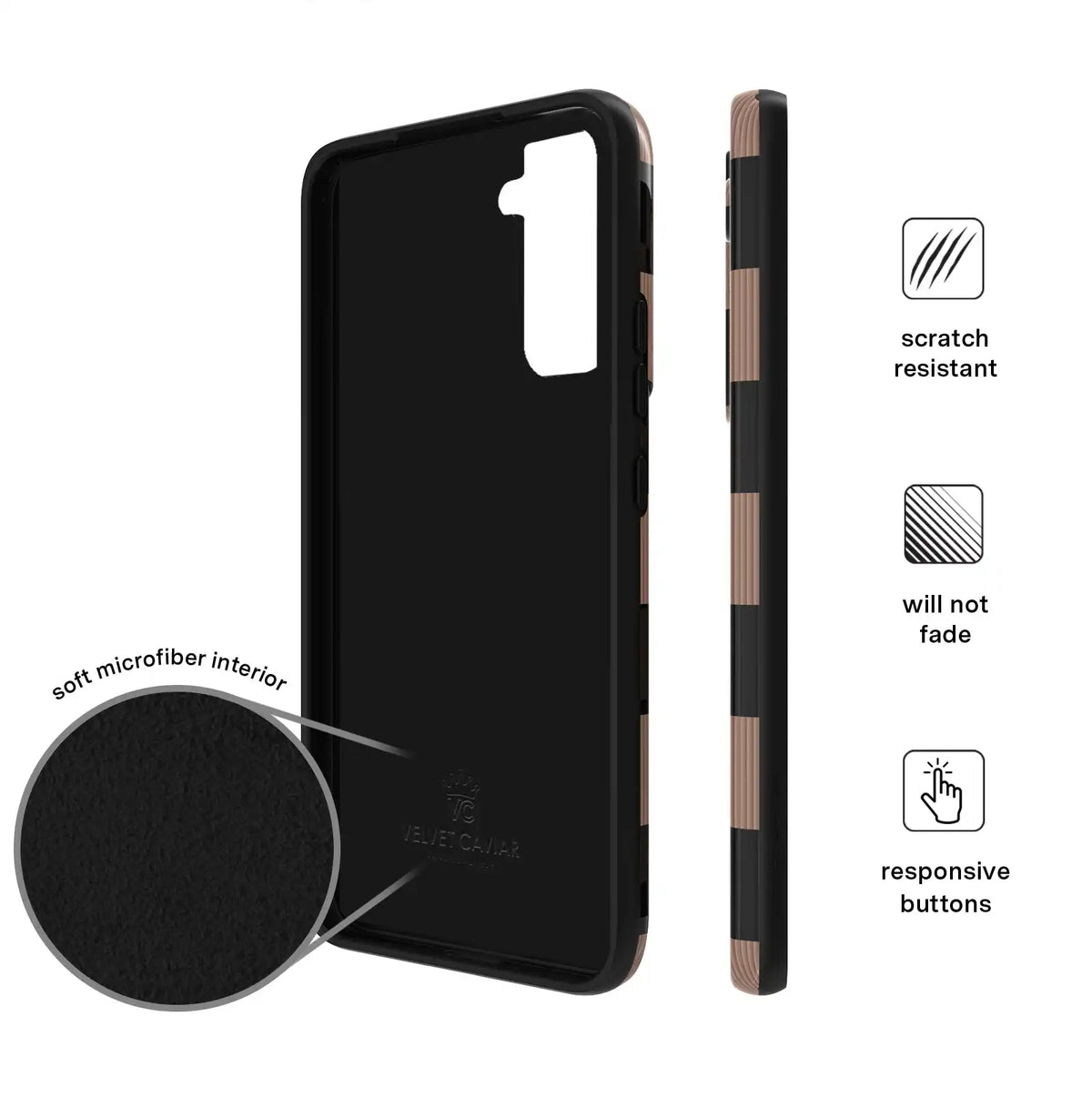 Mocha Vibe Checkered Samsung Case