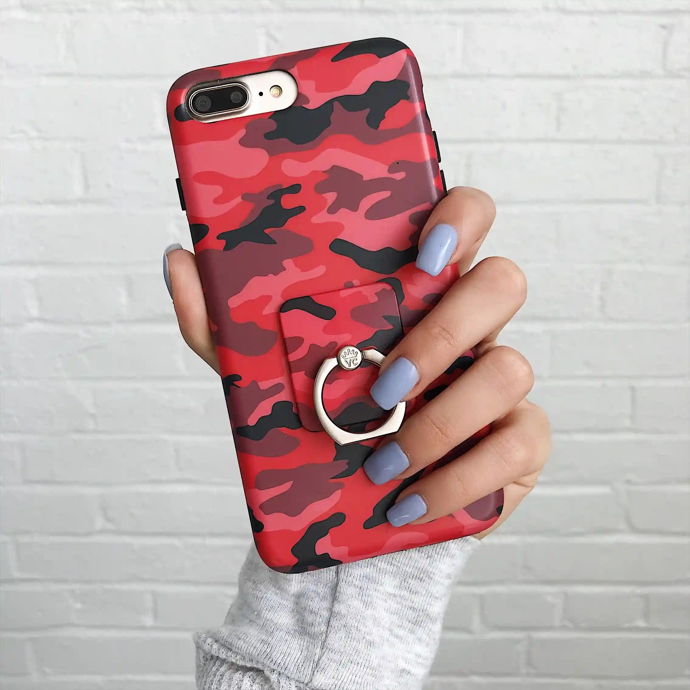 Red Camo Phone Ring