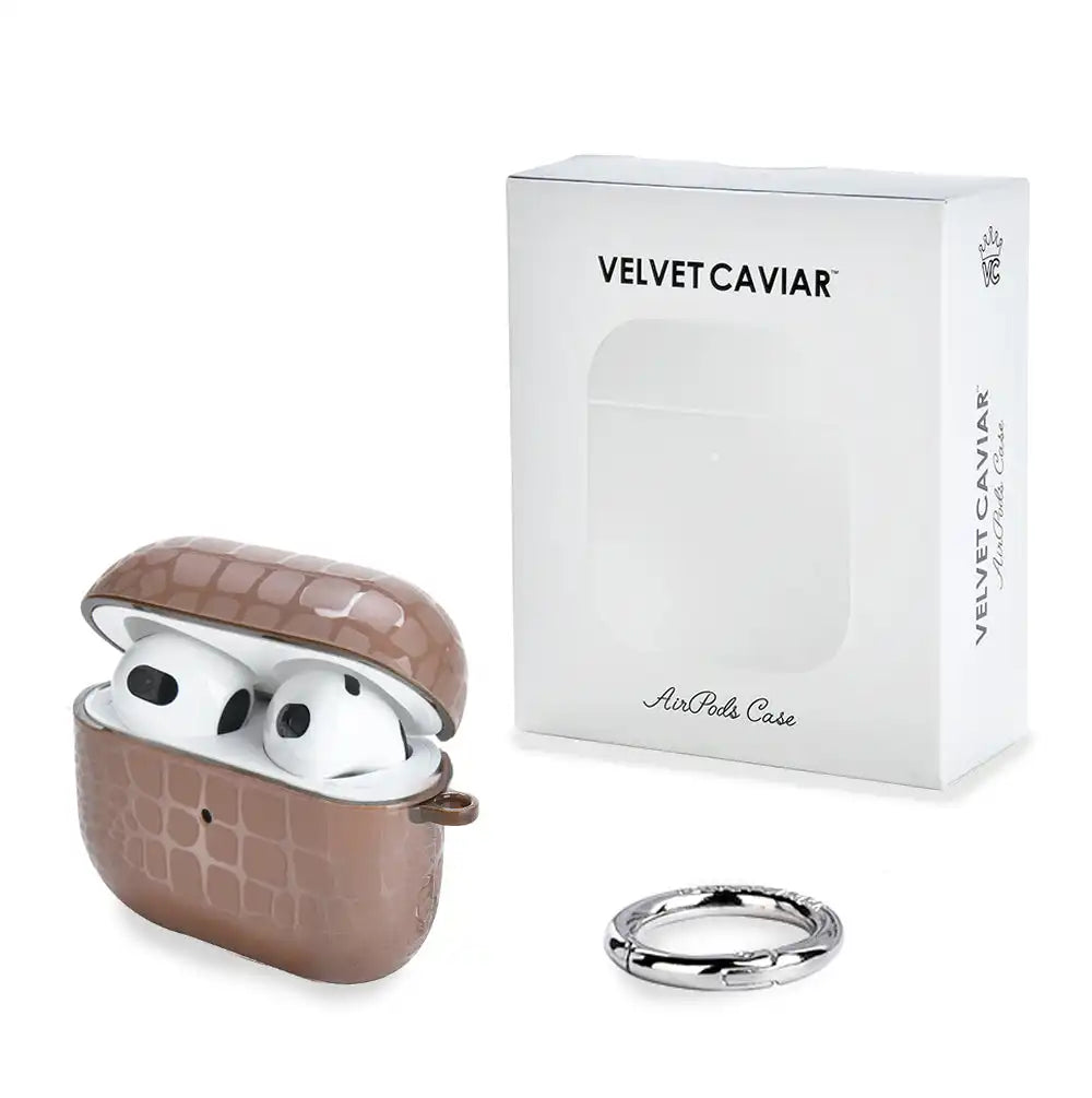 Khaki Croc AirPod Case