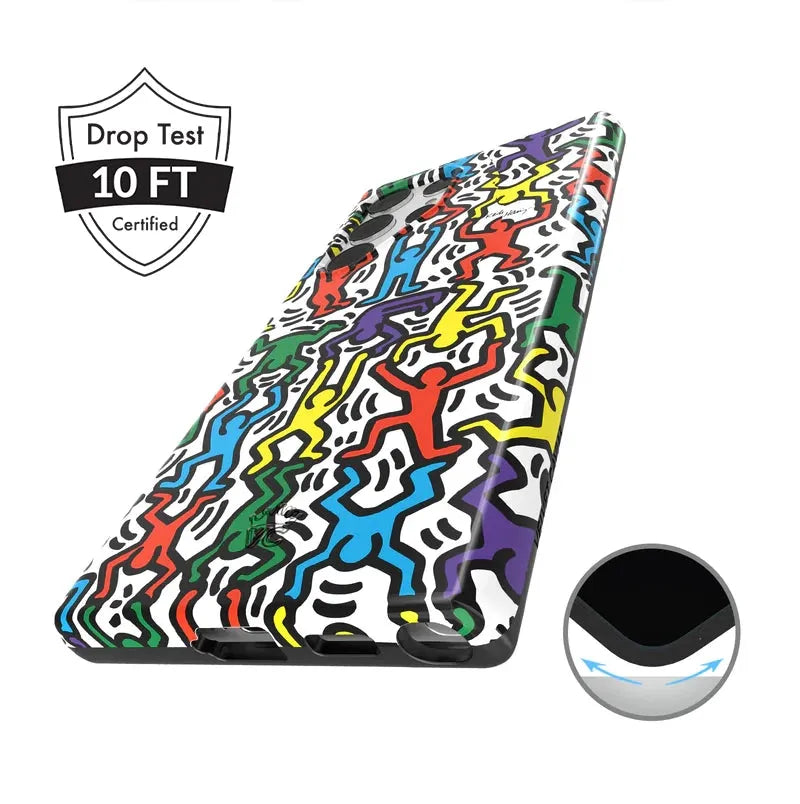 Keith Haring Rainbow Dancers Samsung Case