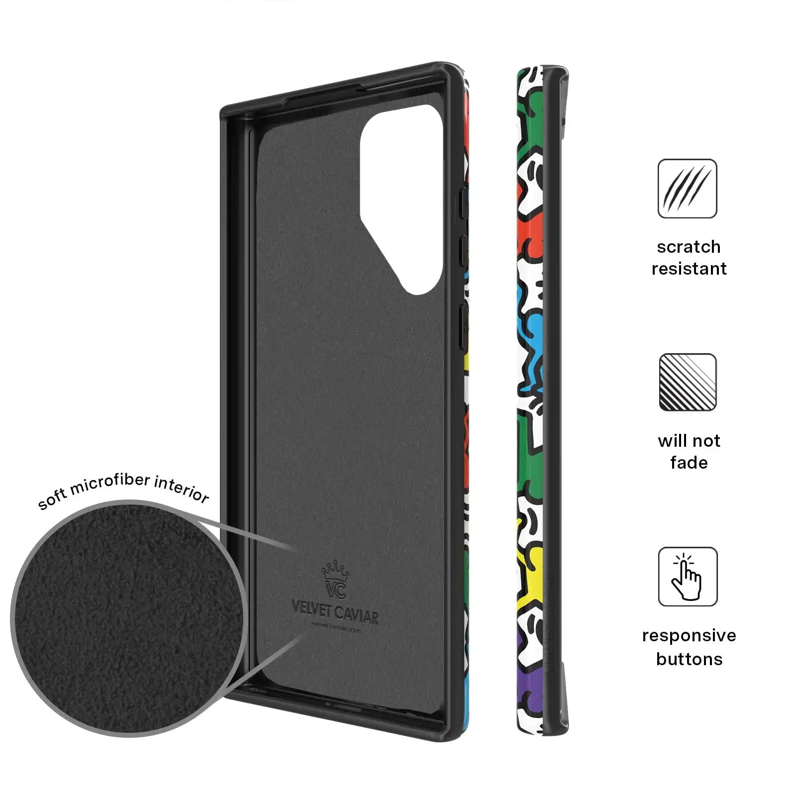 Keith Haring Rainbow Dancers Samsung Case