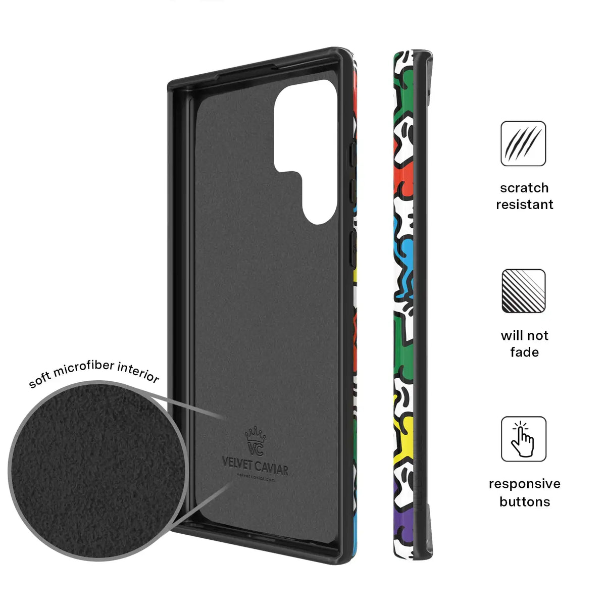 Keith Haring Rainbow Dancers Samsung Case