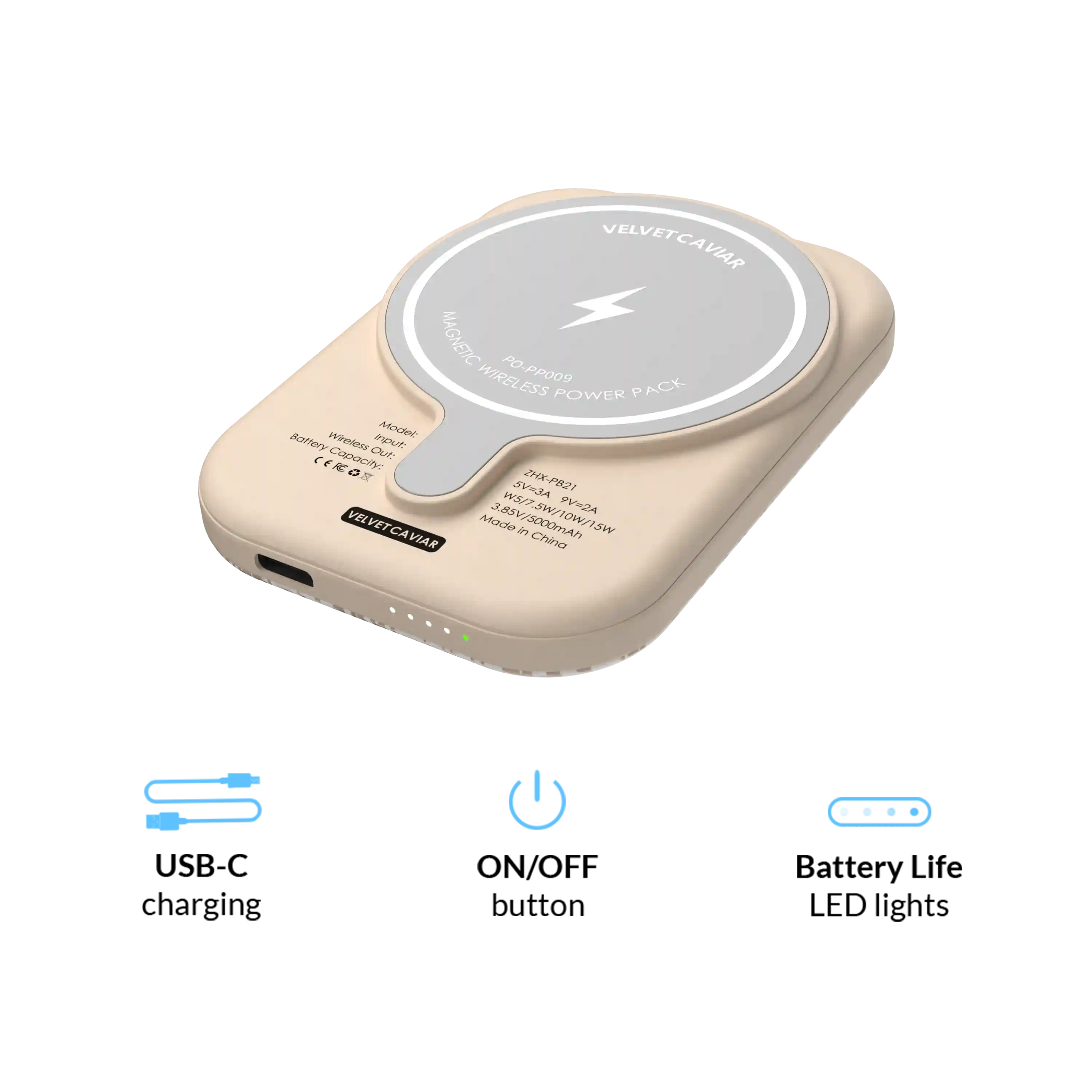 Nude Python Portable MagSafe Charger Power Pack