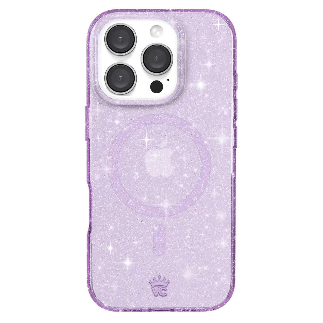 Lilac Stardust Glitter iPhone Case