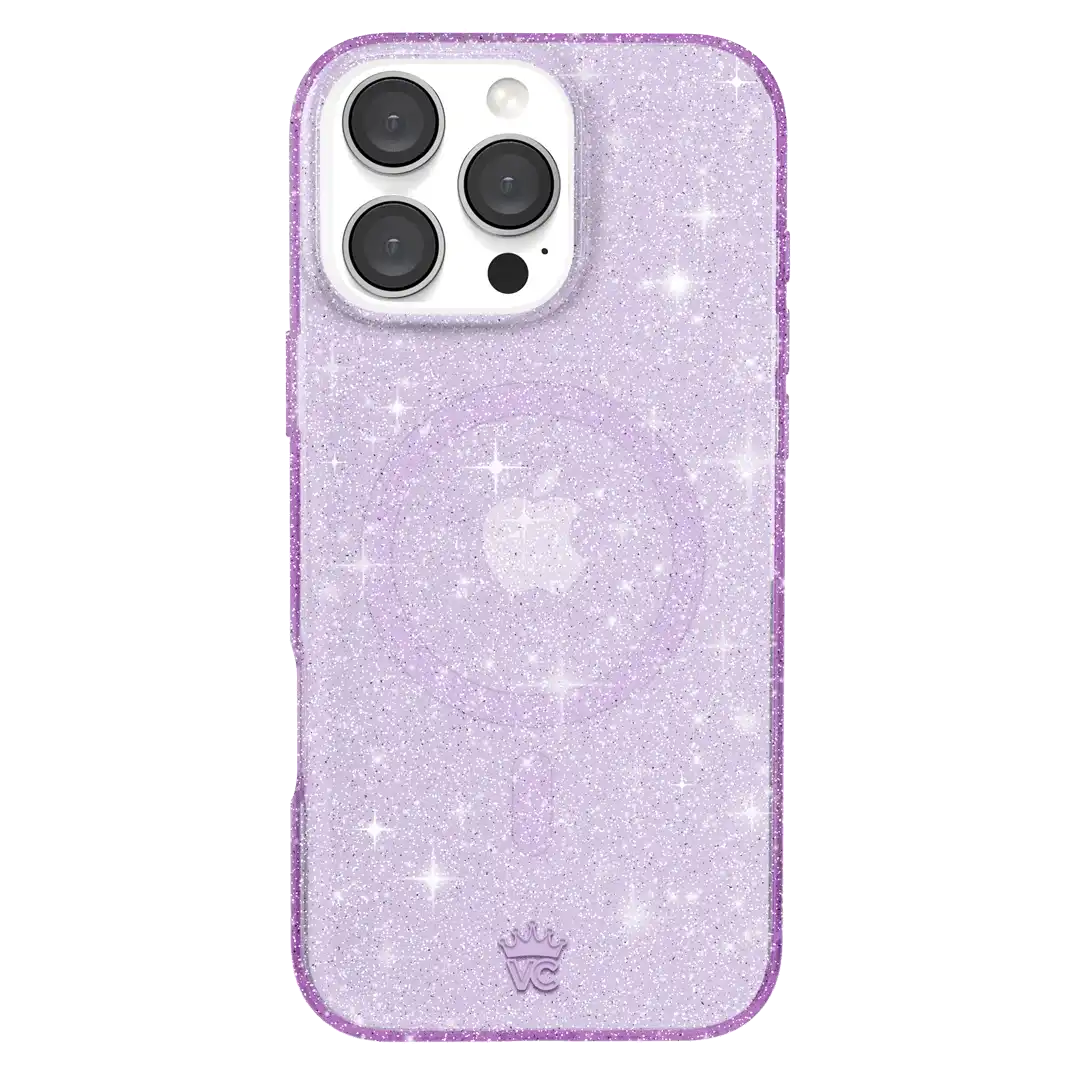 Lilac Stardust Glitter iPhone Case