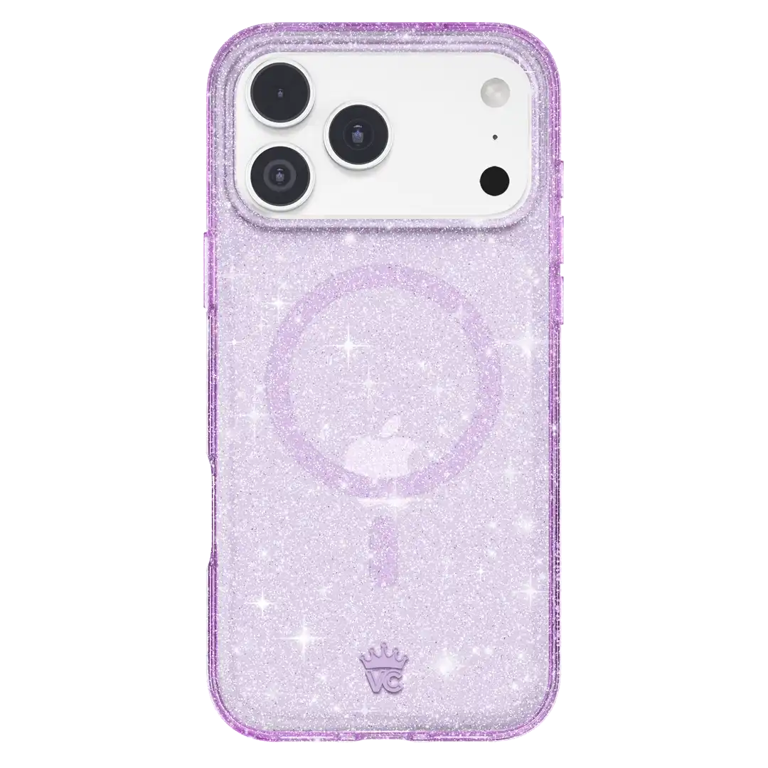 Lilac Stardust Glitter iPhone Case