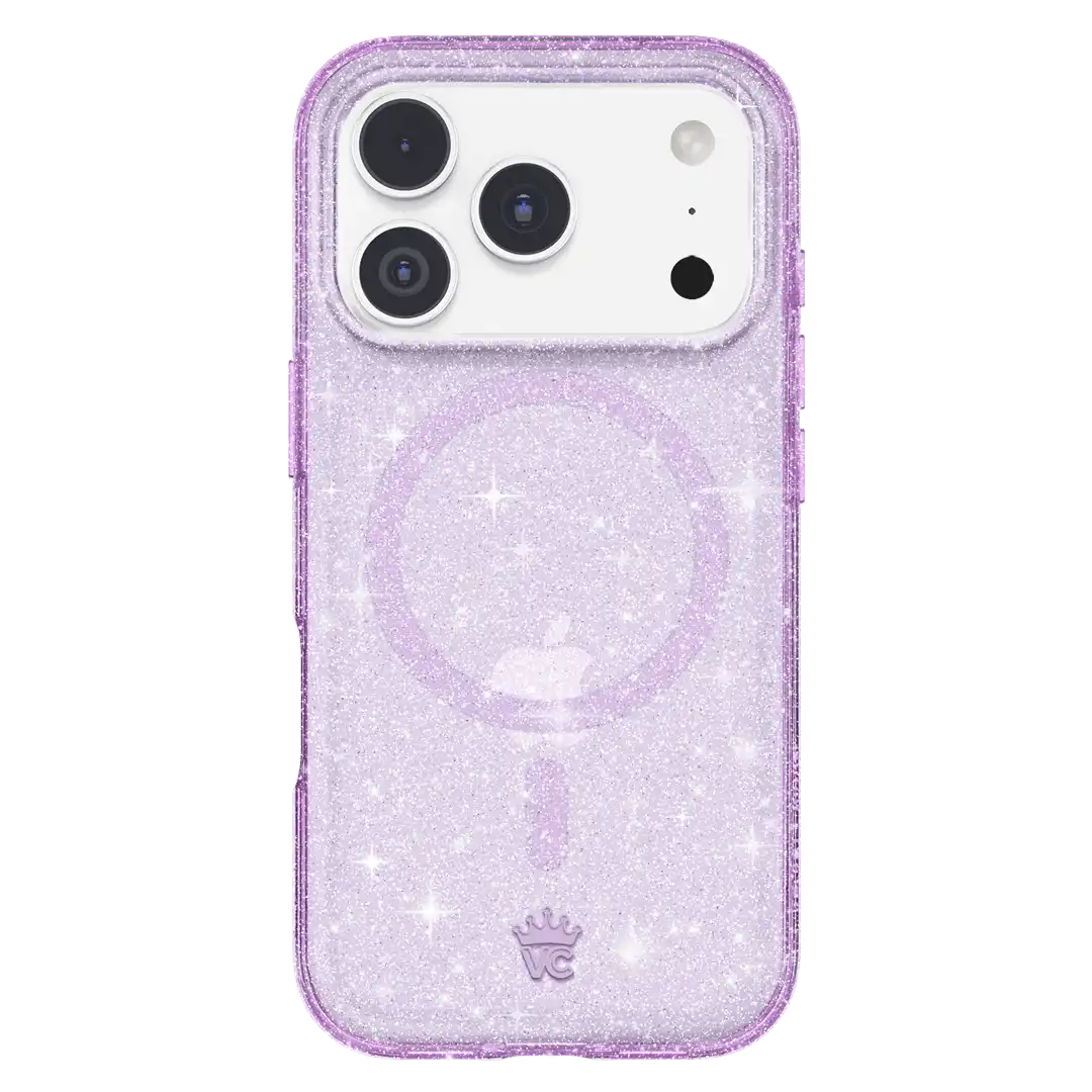 Lilac Stardust Glitter iPhone Case