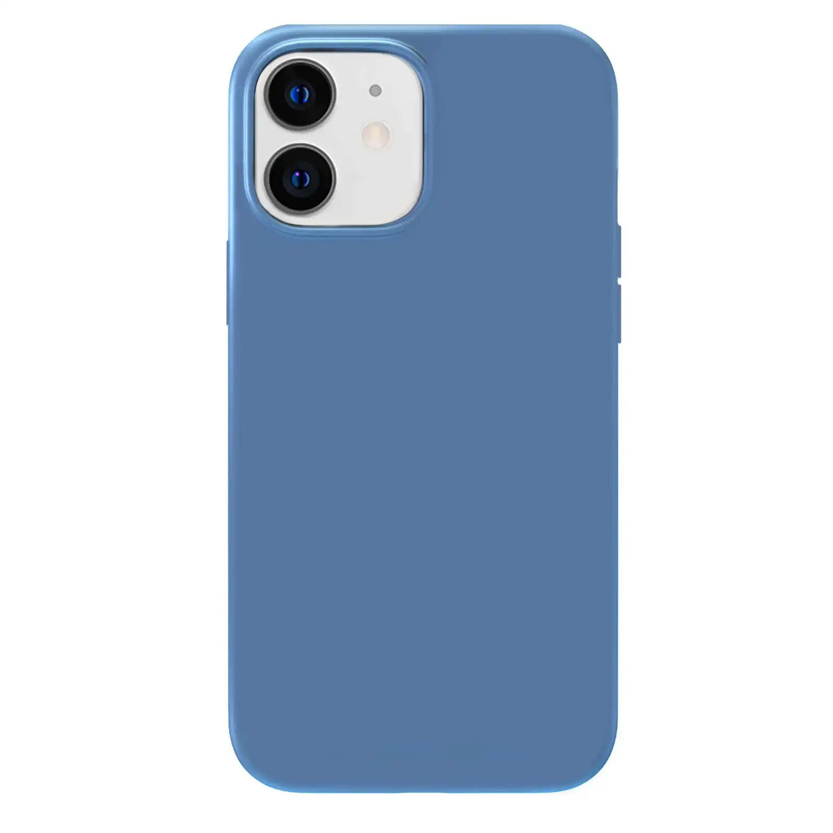 Linen Blue Silicone iPhone Case