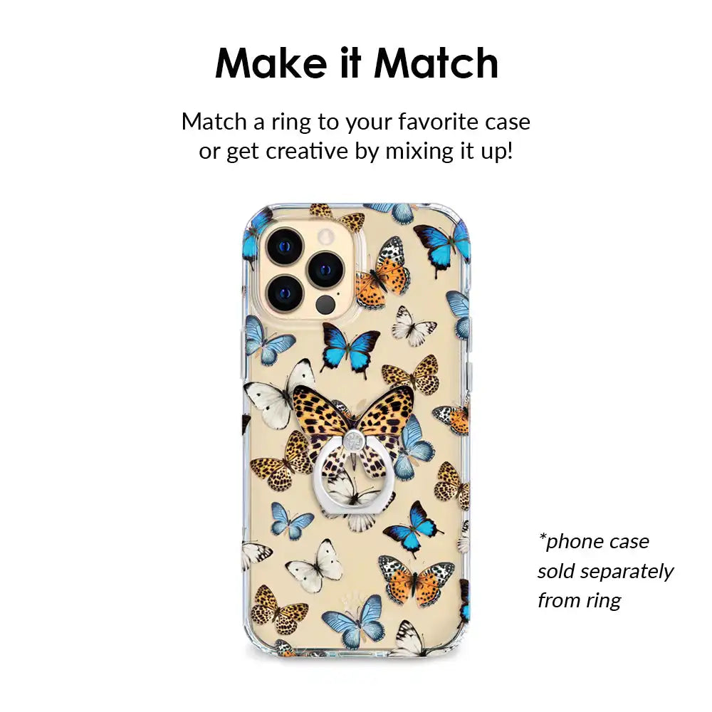 Leopard Butterfly Phone Ring
