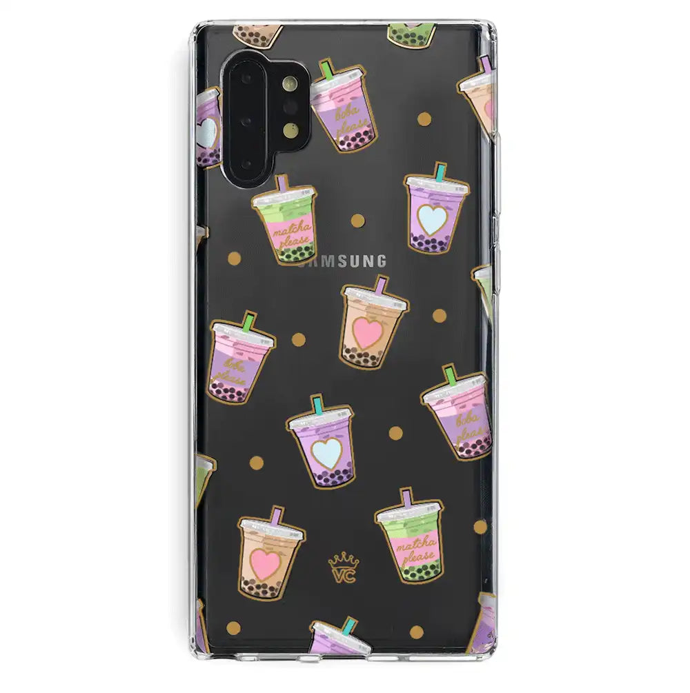 Matcha Samsung Galaxy Case Clear