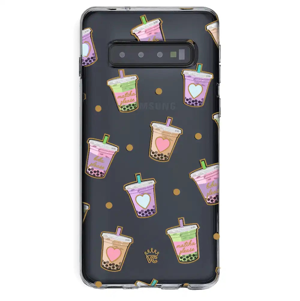 Matcha Samsung Galaxy Case Clear