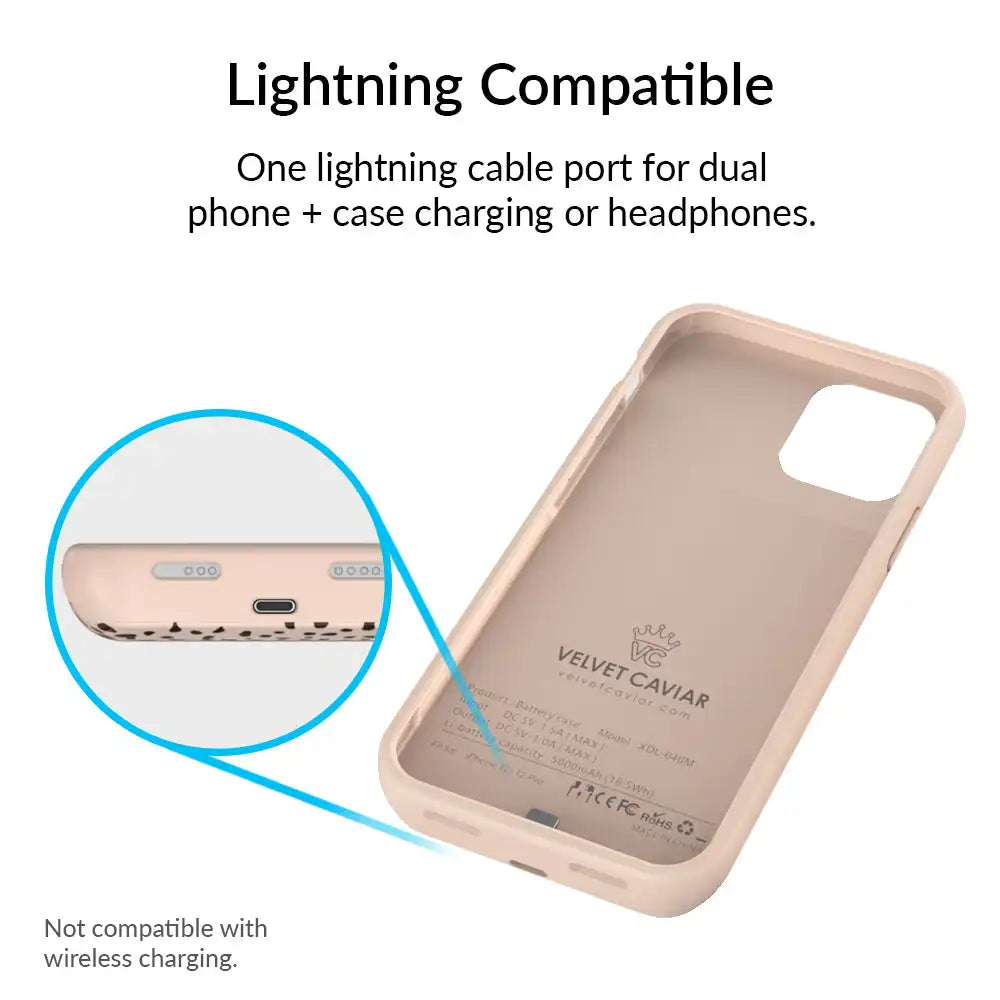 Spotted Cheetah iPhone Charging Case